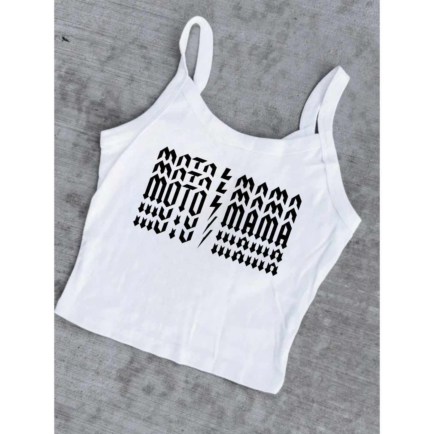 Grunge Moto Mama Rib Tank