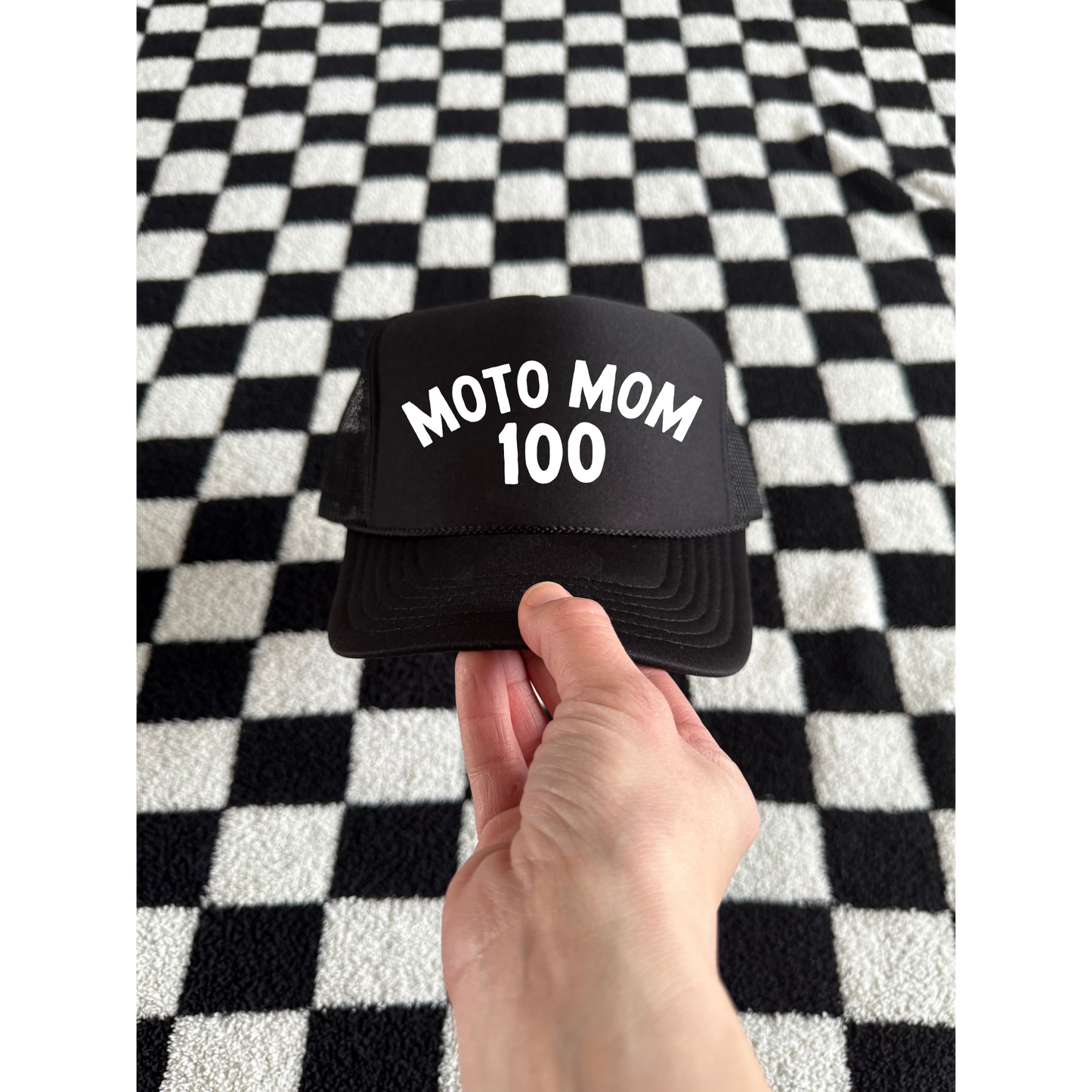 Custom Moto Mom Trucker Hat
