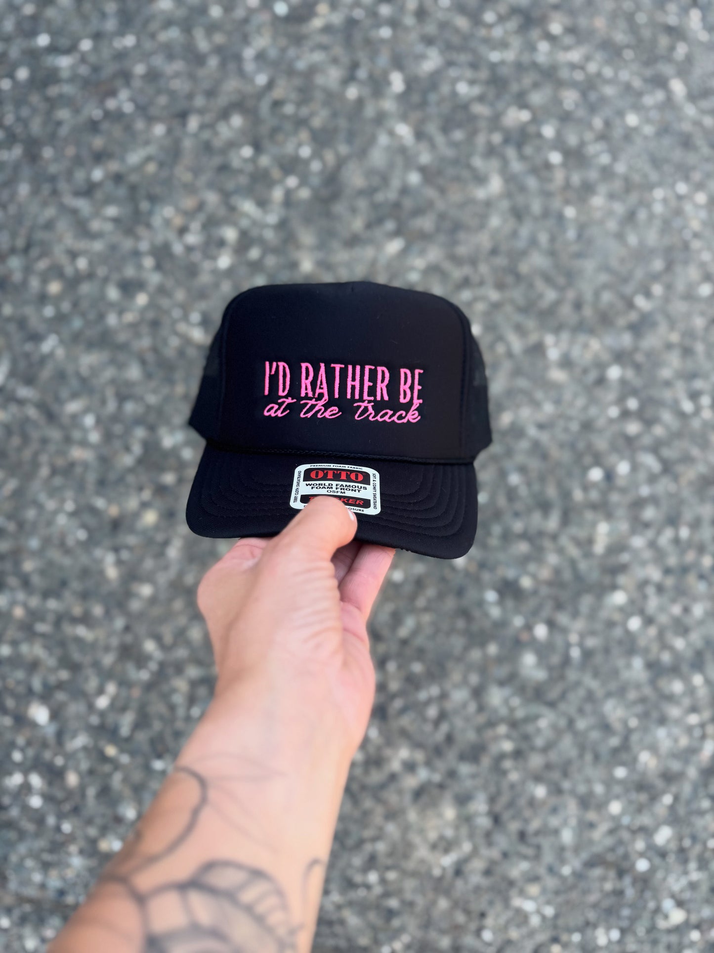 “I’d Rather Be at the Track” Trucker Hat