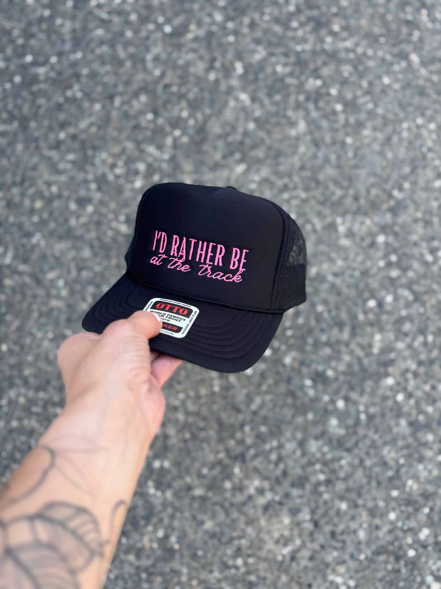 “I’d Rather Be at the Track” Trucker Hat