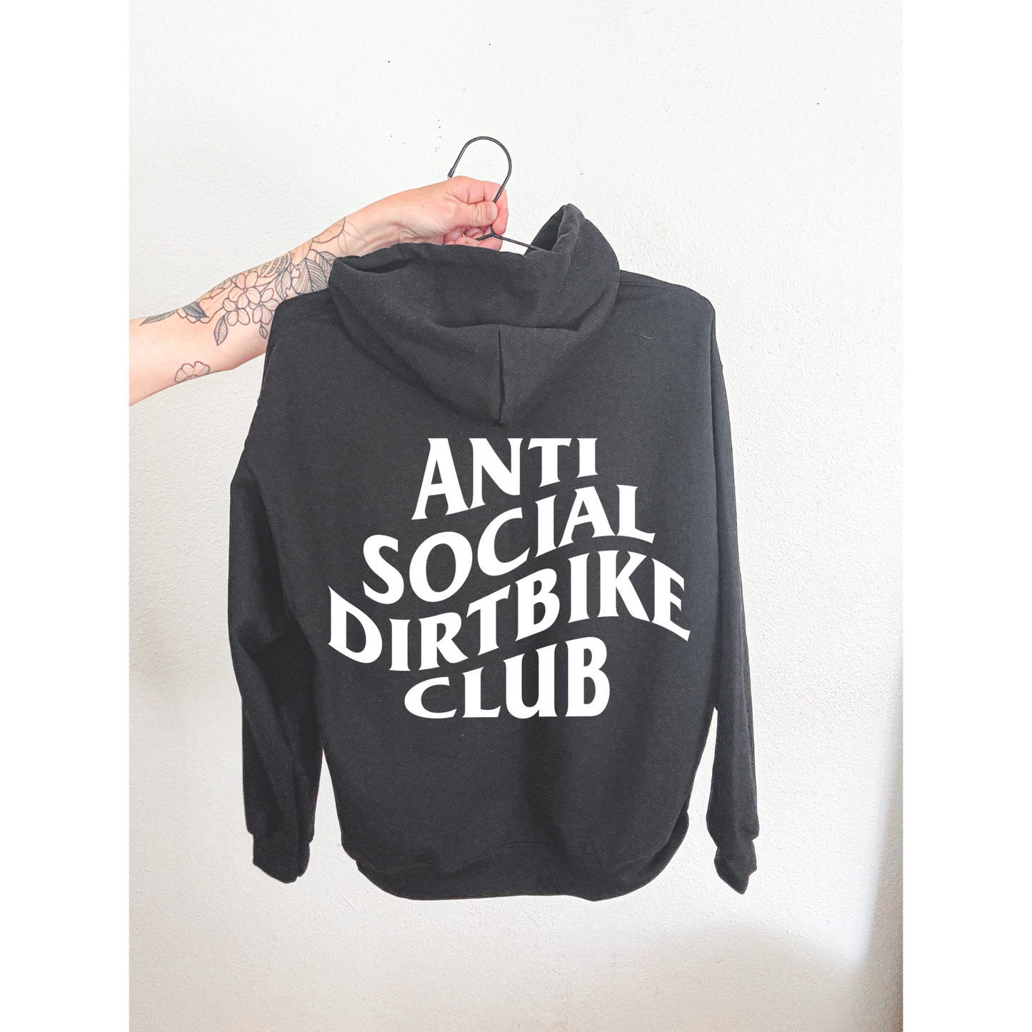 Anti Social Dirt Bike Club Mens Hoodie