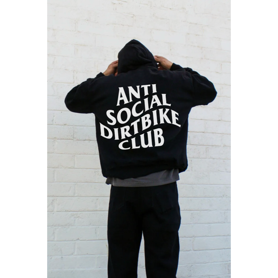 Anti Social Dirt Bike Club Mens Hoodie