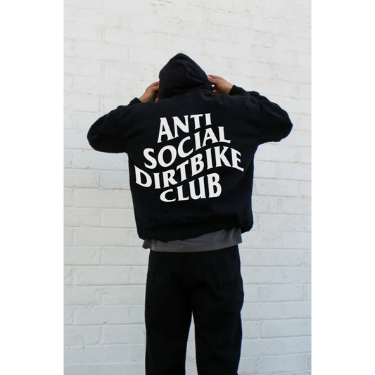 Anti Social Dirt Bike Club Mens Hoodie