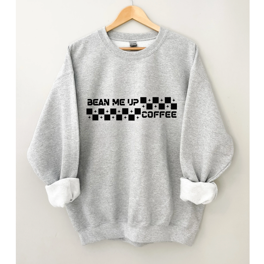 "Bean Me Up" Exclusive Checkered Crew