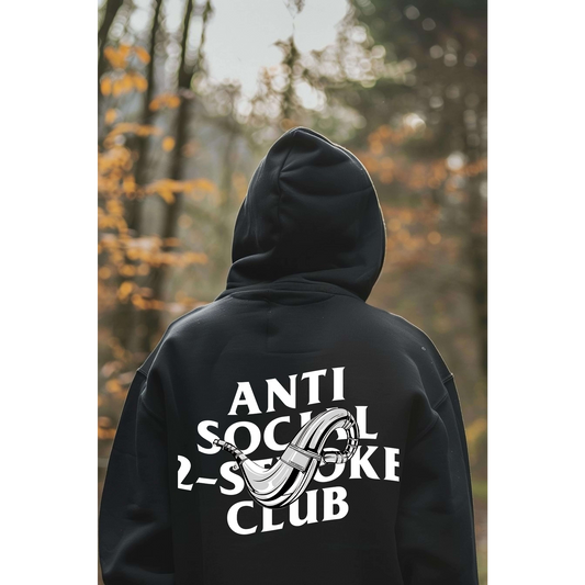 Anti Social 2-Stroke Club Mens Hoodie