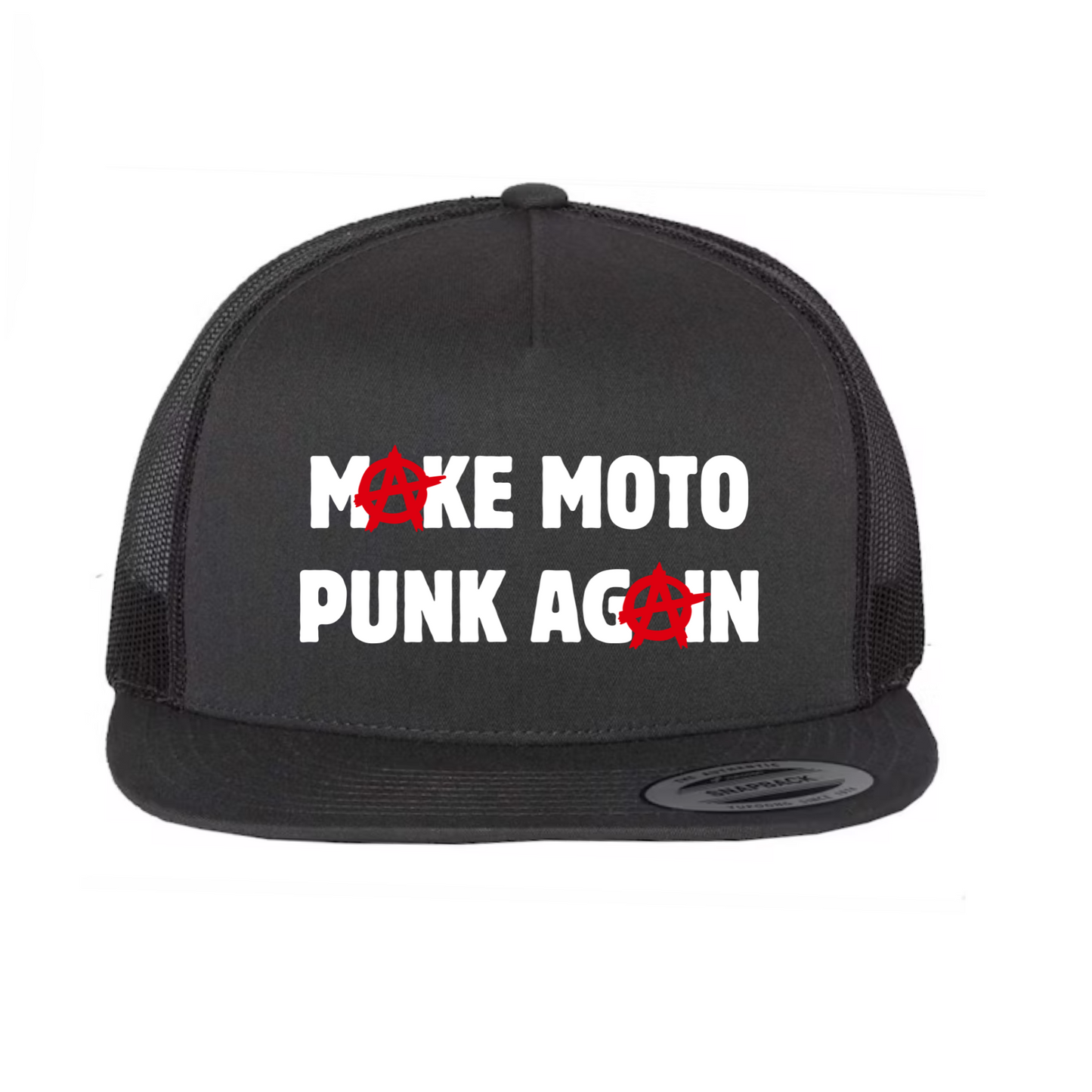 Make Moto Punk Again Flat Bill Trucker