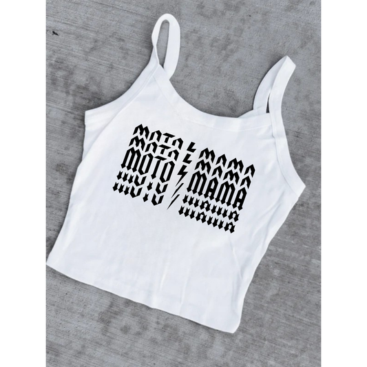 Grunge Moto Mama Rib Tank