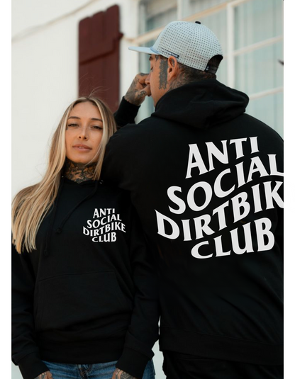 Anti Social Dirt Bike Club Mens Hoodie