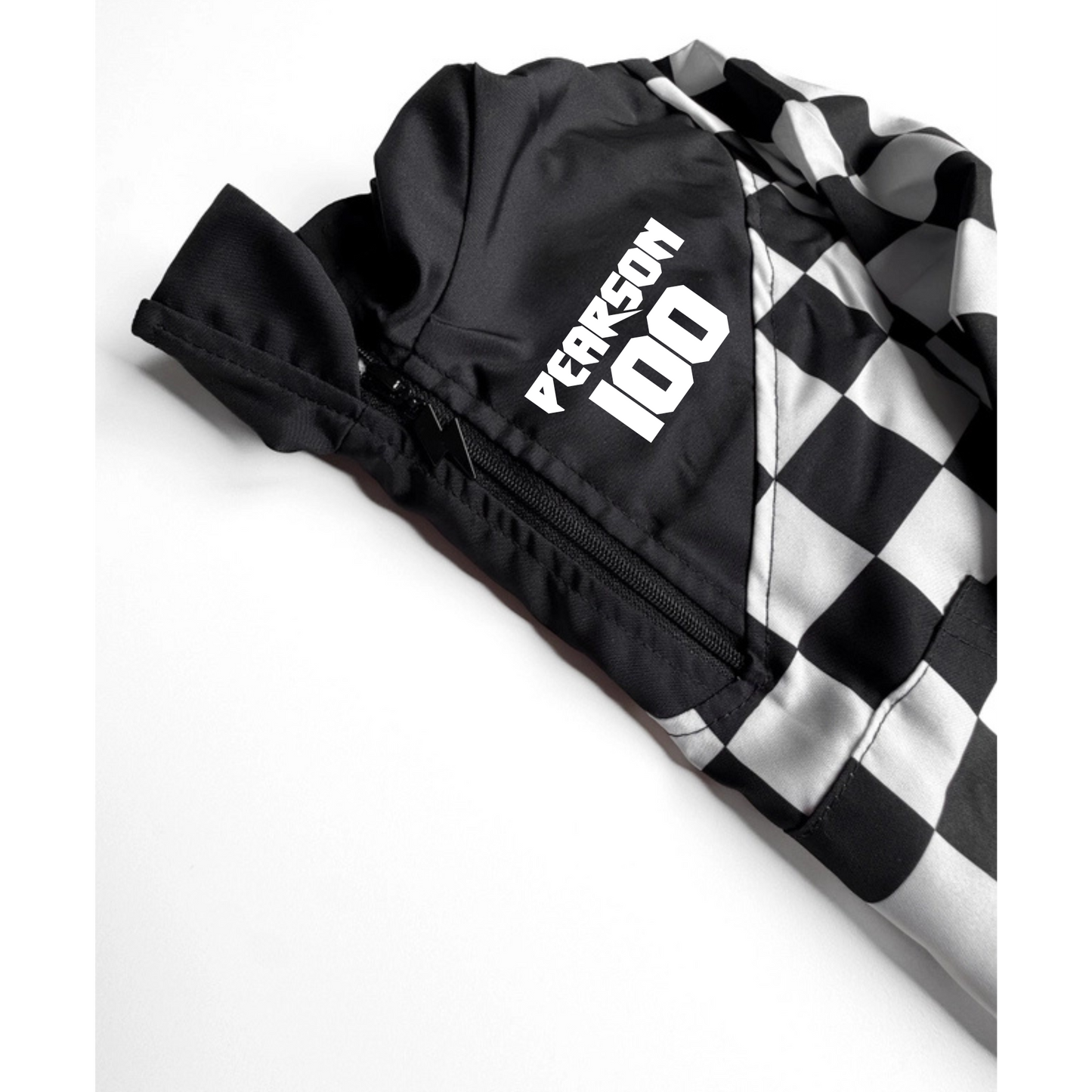 Custom Toddler & Kids Checkered Half-Zip Windbreaker