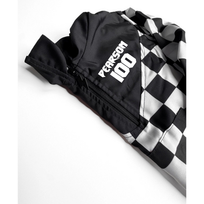 Custom Toddler & Kids Checkered Half-Zip Windbreaker