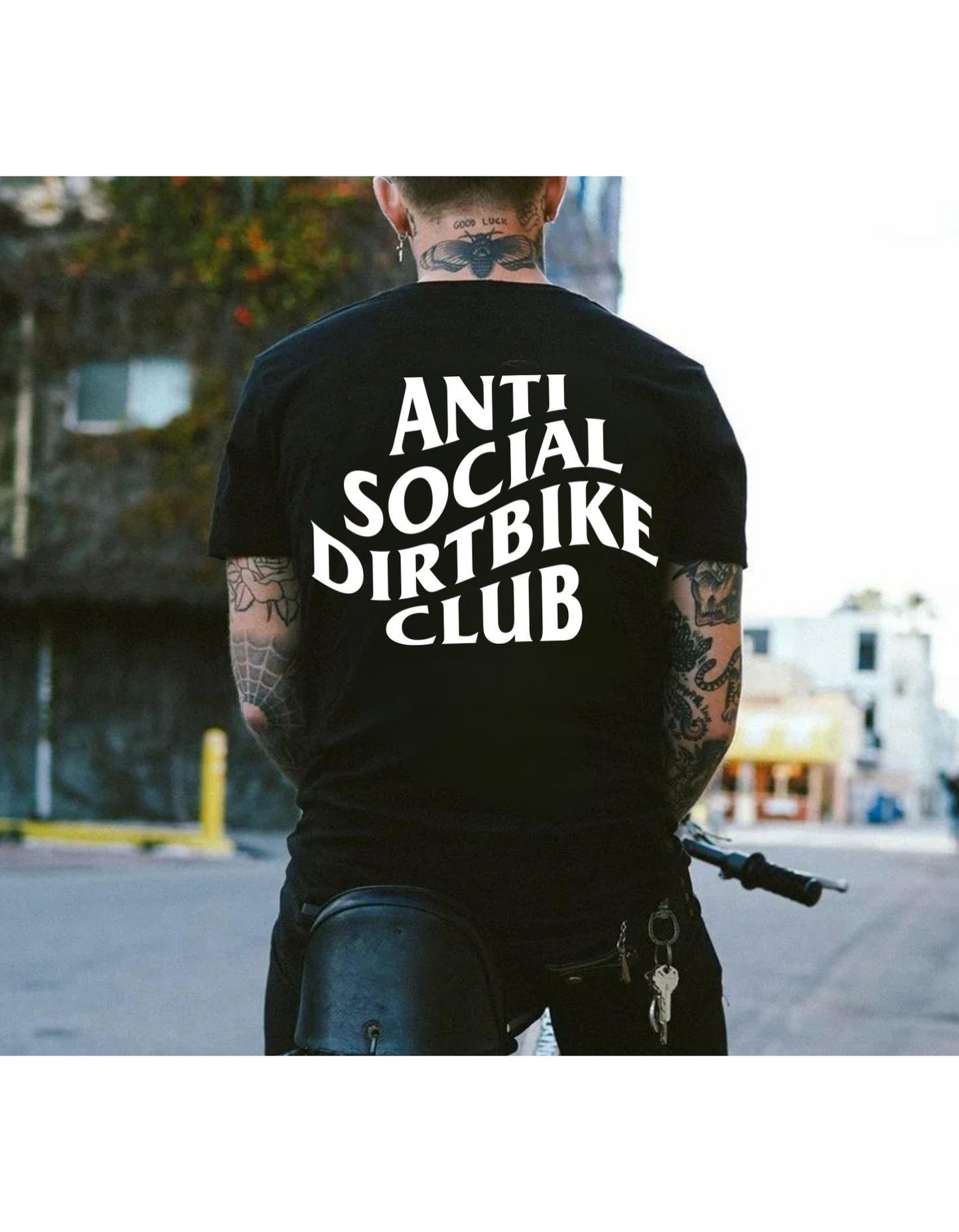 Anti Social Dirt Bike Club Mens Tee