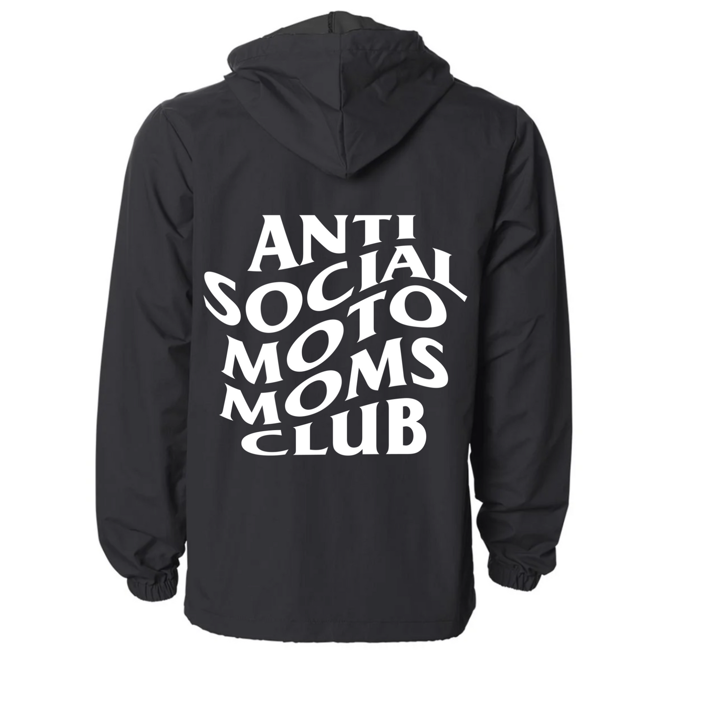 Anti Social Moto Moms Club Custom Windbreaker