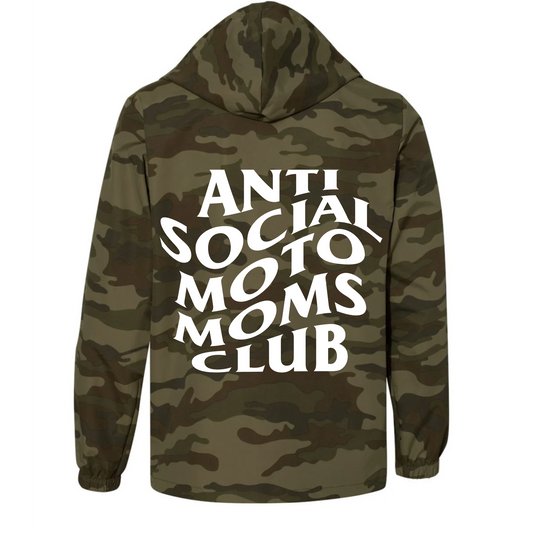 Anti Social Moto Moms Club Custom Windbreaker