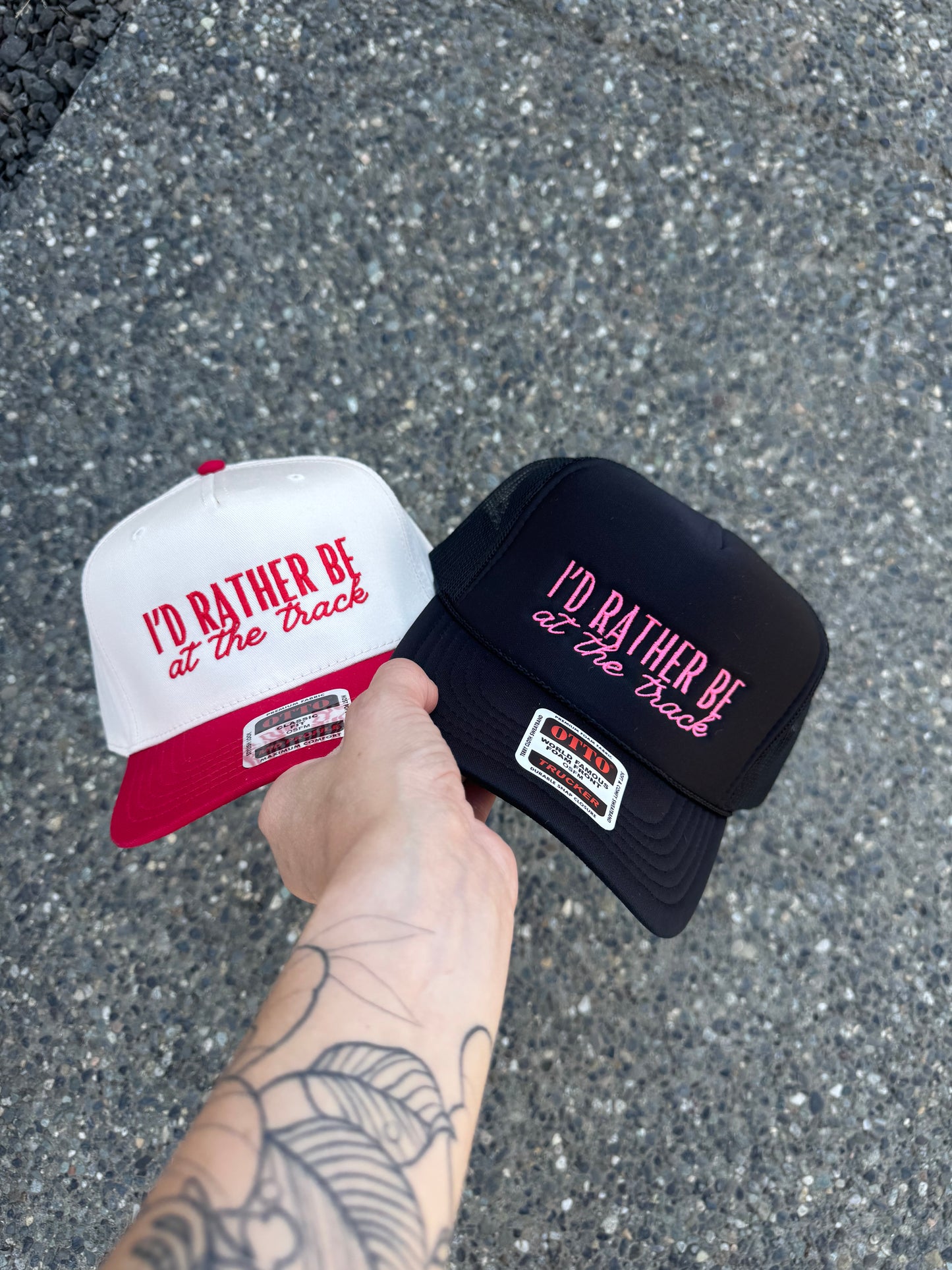 “I’d Rather Be at the Track” Trucker Hat