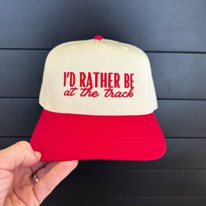 “I’d Rather Be at the Track” Trucker Hat