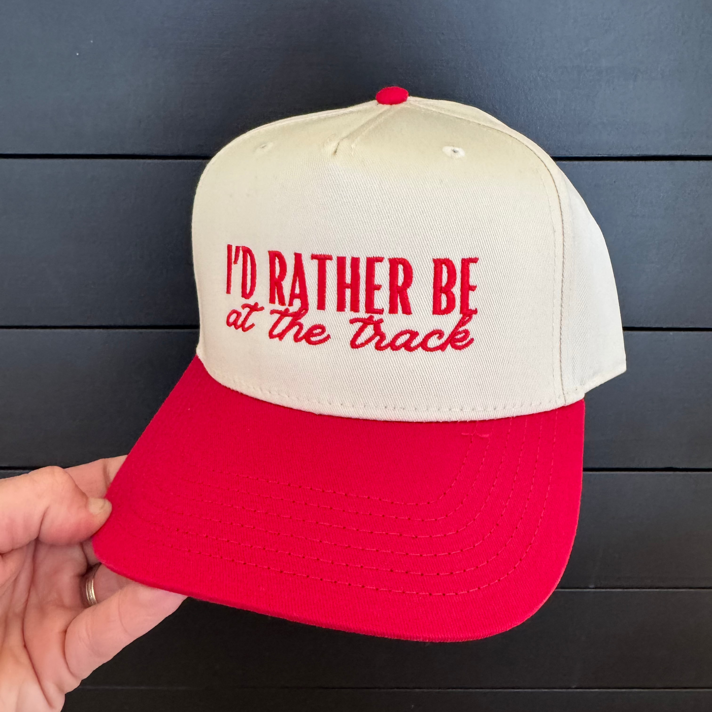 “I’d Rather Be at the Track” Trucker Hat