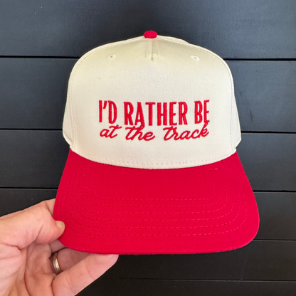 “I’d Rather Be at the Track” Trucker Hat
