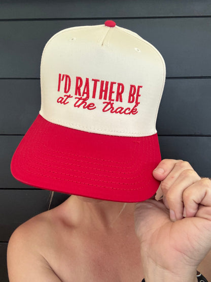 “I’d Rather Be at the Track” Trucker Hat