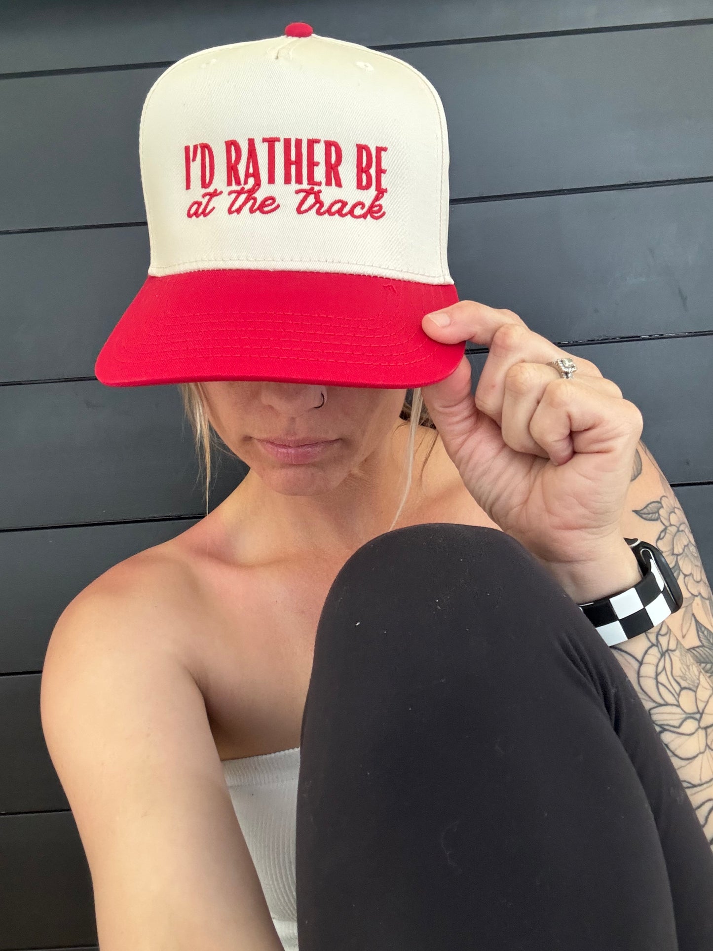 “I’d Rather Be at the Track” Trucker Hat
