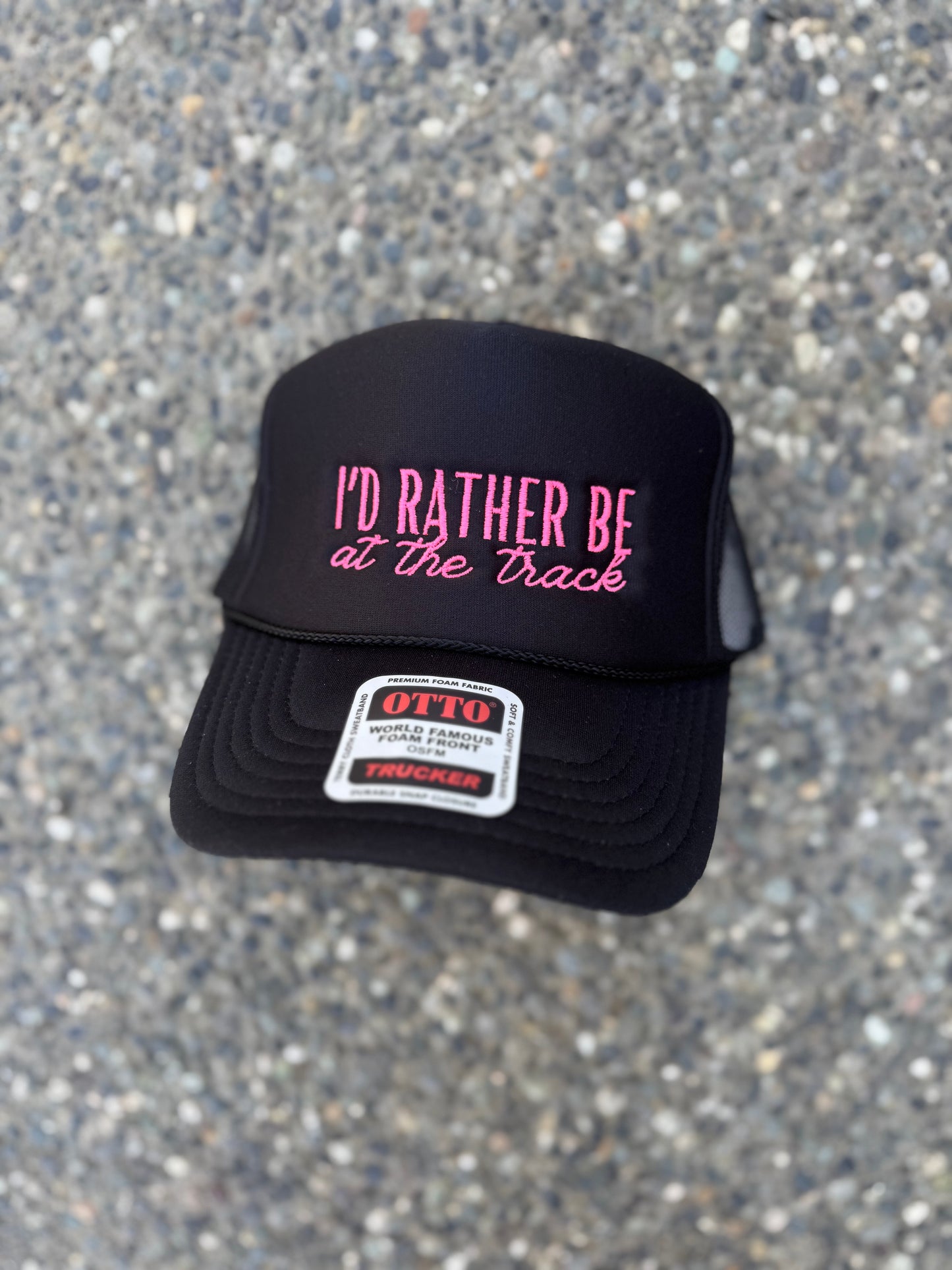 “I’d Rather Be at the Track” Trucker Hat