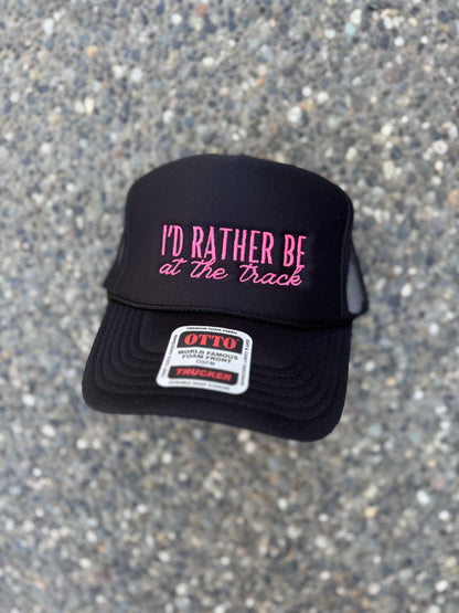“I’d Rather Be at the Track” Trucker Hat